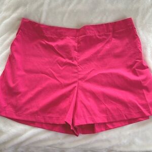 Flat front cotton shorts, size 3X
